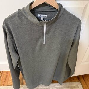 Peter Millar Men's Charcoal Perth Quarter Zip